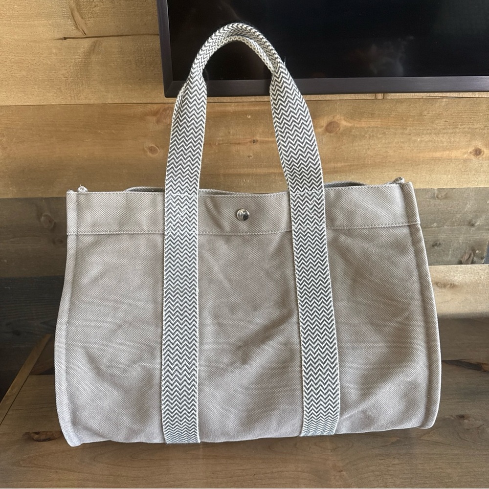 Authentic HERMES Cannes MM Handbag Tote Bag Brown